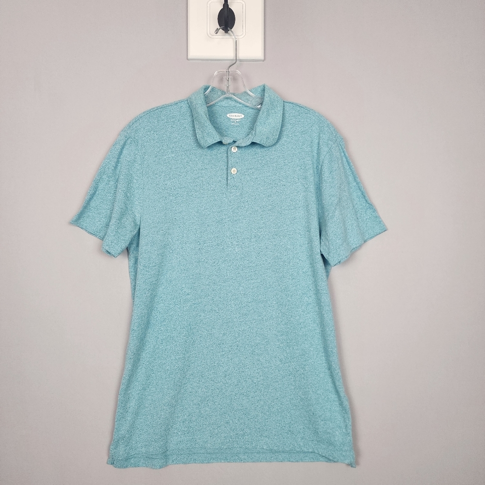Old Navy Blue Collared Shirt Top Sz Womens Medium